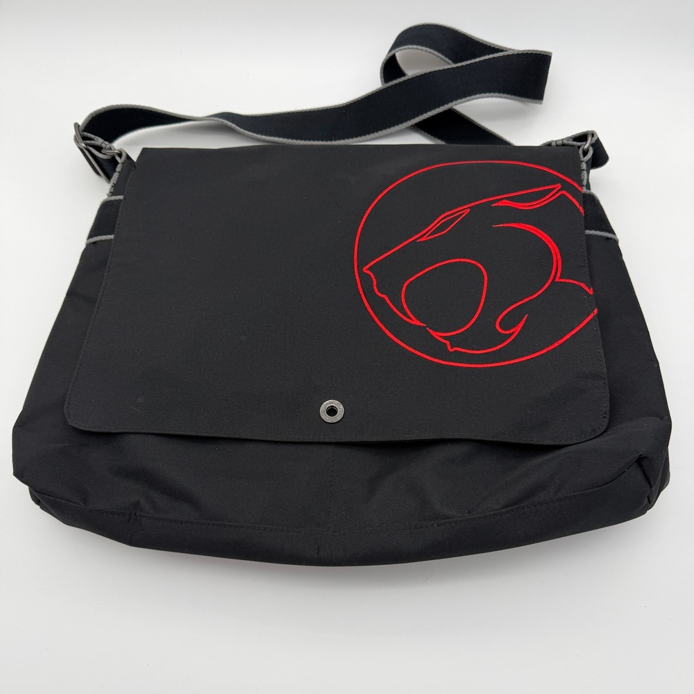 Thundercats Messenger Bag RH Black Red Logo Canvas Crossbody Laptop Travel Bag